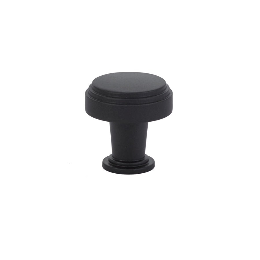 EMTEK Emtek 86432US19 Newport Cabinet Knob Flat Black