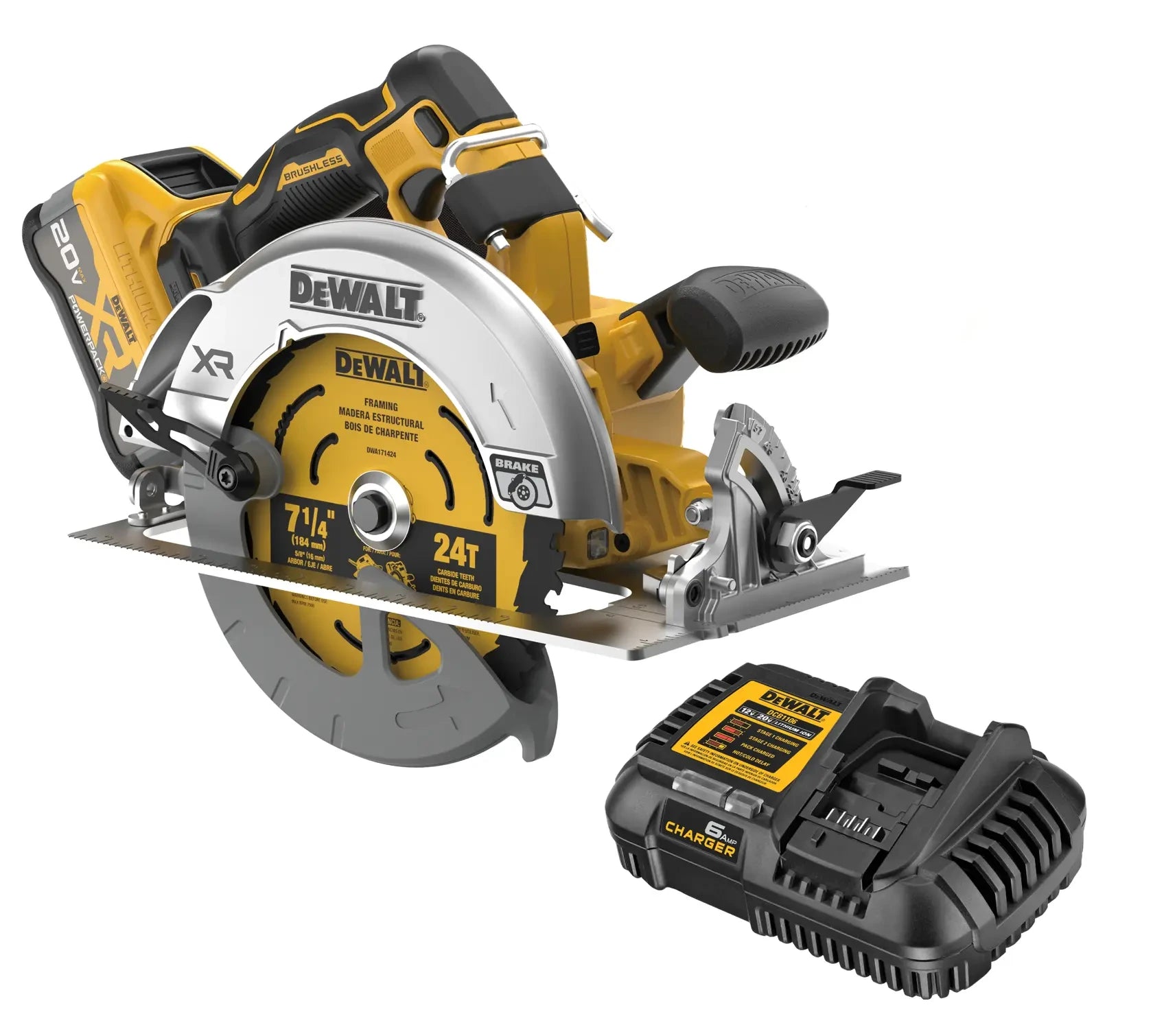 DEWALT Dewalt DCS590WW1 20V Max 7 1/4 Inch Circsaw TL Kit