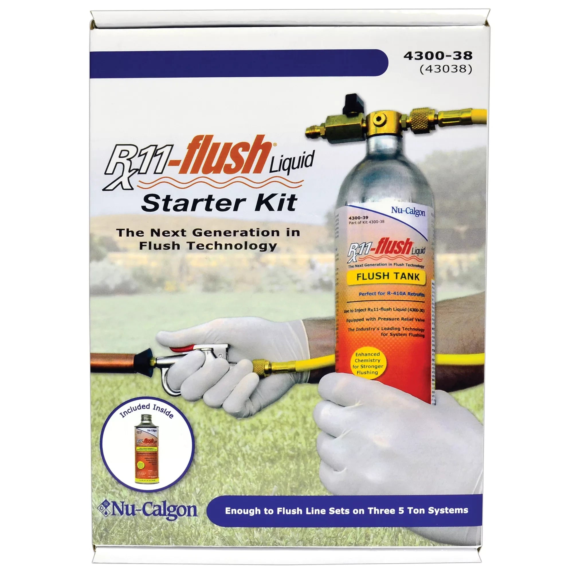 NU-CALGON NU-CALGON 4300-38 Rx11 Flush Liquid Starter Kit 19.5 Ounce