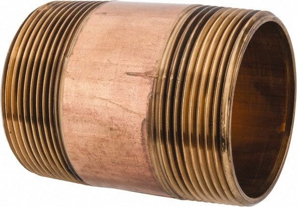 MERIT BRASS Merit Brass 2032-300BSPT Brass Pipe Nipple 2in Bspt