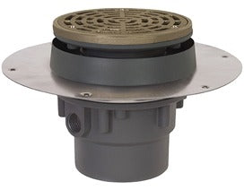 SIOUX CHIEF SIOUX CHIEF 822-2ANR Halo Drain 2 in. Inside Caulk Plastic Floor Drain
