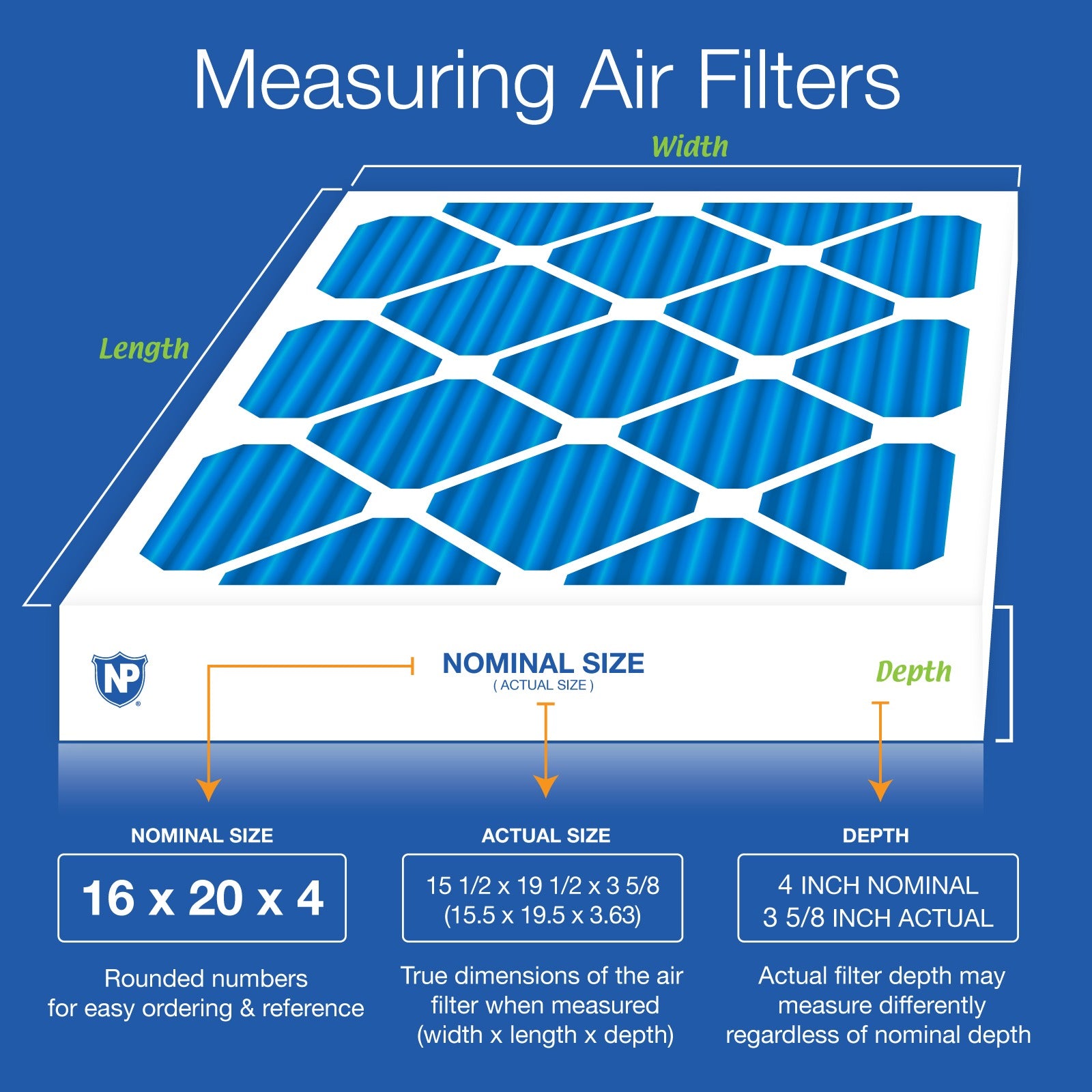 NORDIC PURE Nordic Pure 16x20x4M7+C-2 Pleated Carbon Air Filter Merv 7