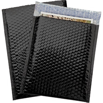 BSC PREFERRED Bsc Preferred GBM0911BK Black Metallic Bubble Mailers 100pk