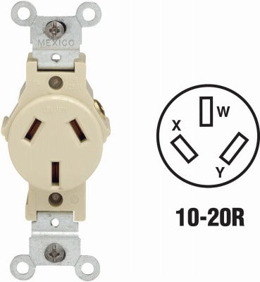 LEVITON Leviton Mfg Co 003-05032-00I 20A Single Outlet Nema 10-20R
