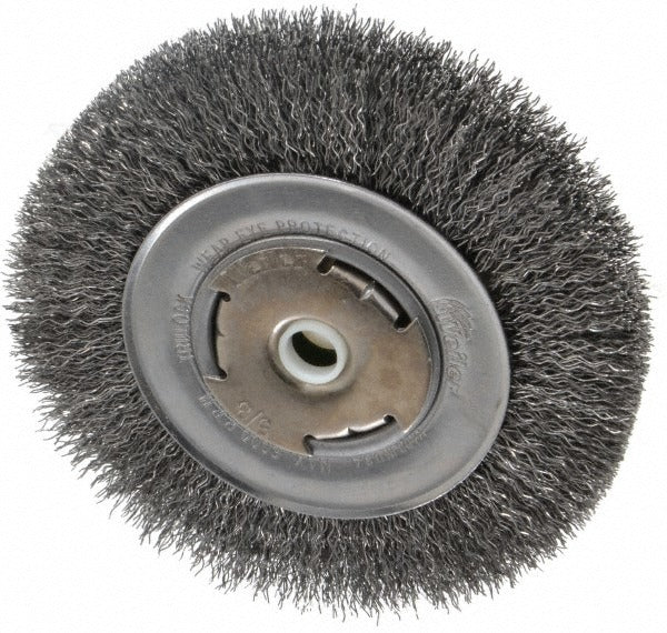 WEILER Weiler 93631 6 Inch Crimped Wheel Brush Carbon Steel