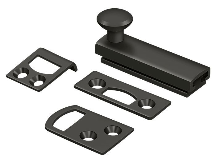 DELTANA Deltana 2SBCS10B Surface Bolt 2in Concealed Screw Oil Rubbed Bronze