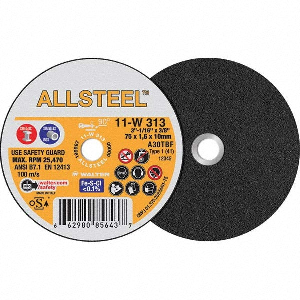 WALTER Walter Surface Technologies 11W313 Type 1 Cut-off Wheel