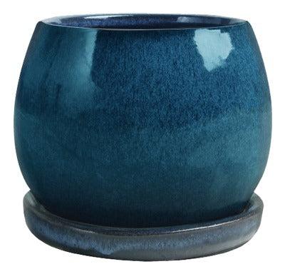 TRENDSPOT Trendspot Inc CR10975-06H Glazed Ceramic Pot 6 Inches
