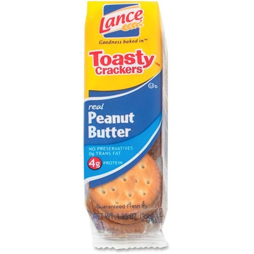 LANCE Lance LNESN40654 Toasty Peanut Butter Crackers 24 Pack