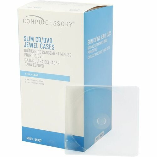 COMPUCESSORY Compucessory CCS55307 Slim Cd Cases Translucent 50 Pack