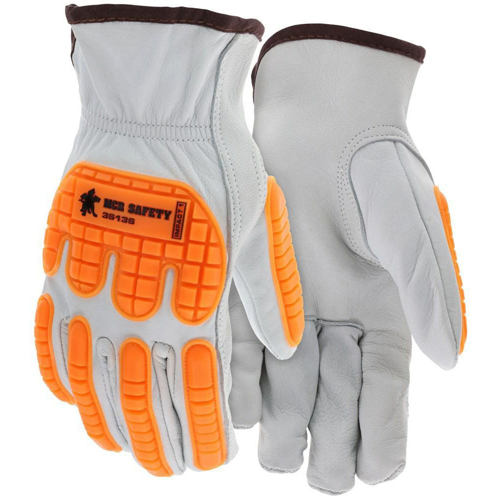 MCR SAFETY Mcr Safety 36136S Goatskin Leather Gloves Small