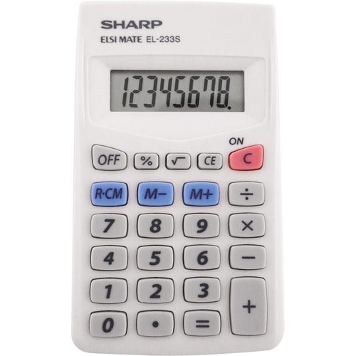 SHARP Sharp SHREL233SB 8-digit Handheld Calculator Lcd