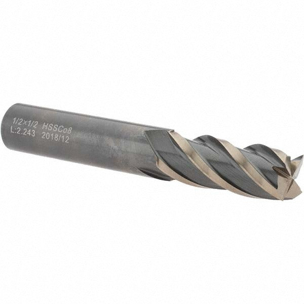 VALUE COLLECTION Value Collection -20550-8 Square End Mill 1/2 in 4 Flute Hss