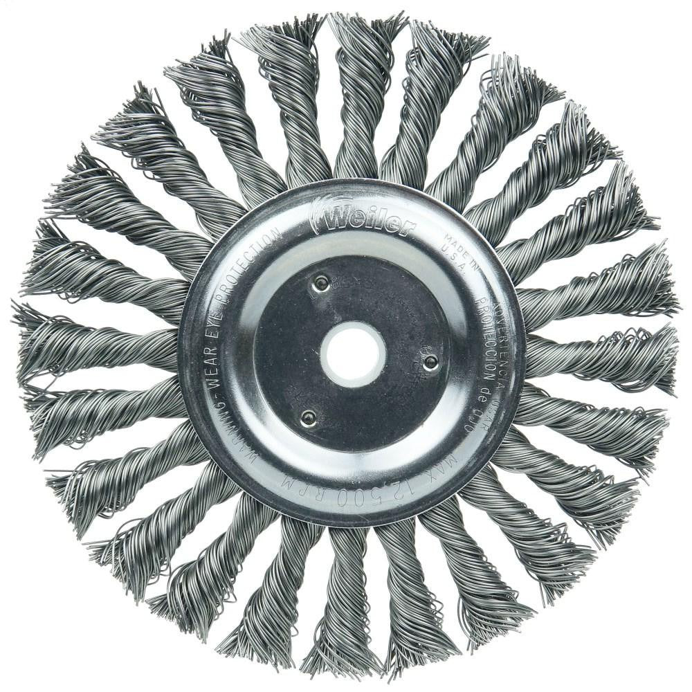 WEILER Weiler 08775 Knotted Wire Wheel Brush 6 Inch 12500 Rpm
