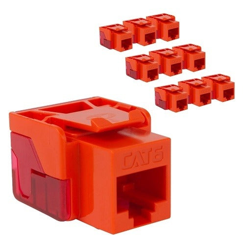 ICC Icc IC107L6TOR Cat6 Ez Keystone Module Orange 10-pack