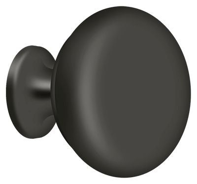 DELTANA Deltana KR114U10B Round Solid Knob Oil Rubbed Bronze