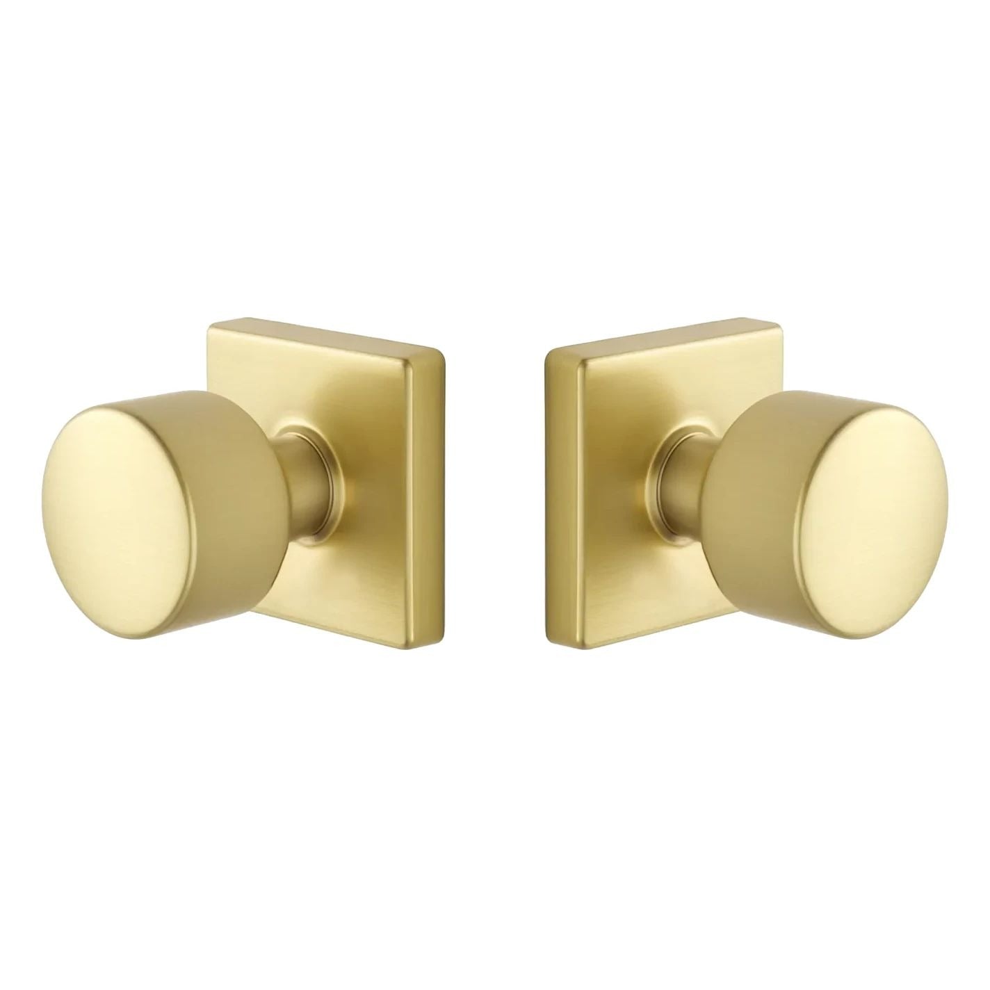EMTEK Emtek EE3110PGSB Passage Lock Page Knob Square Rose