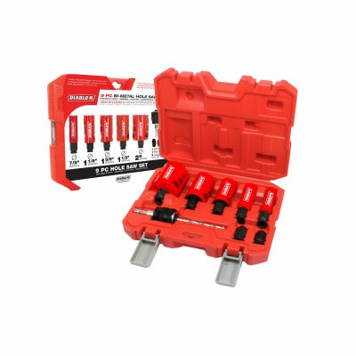 DIABLO Freud DHS09SGP Bi-metal Hole Saw Kit 9 Piece