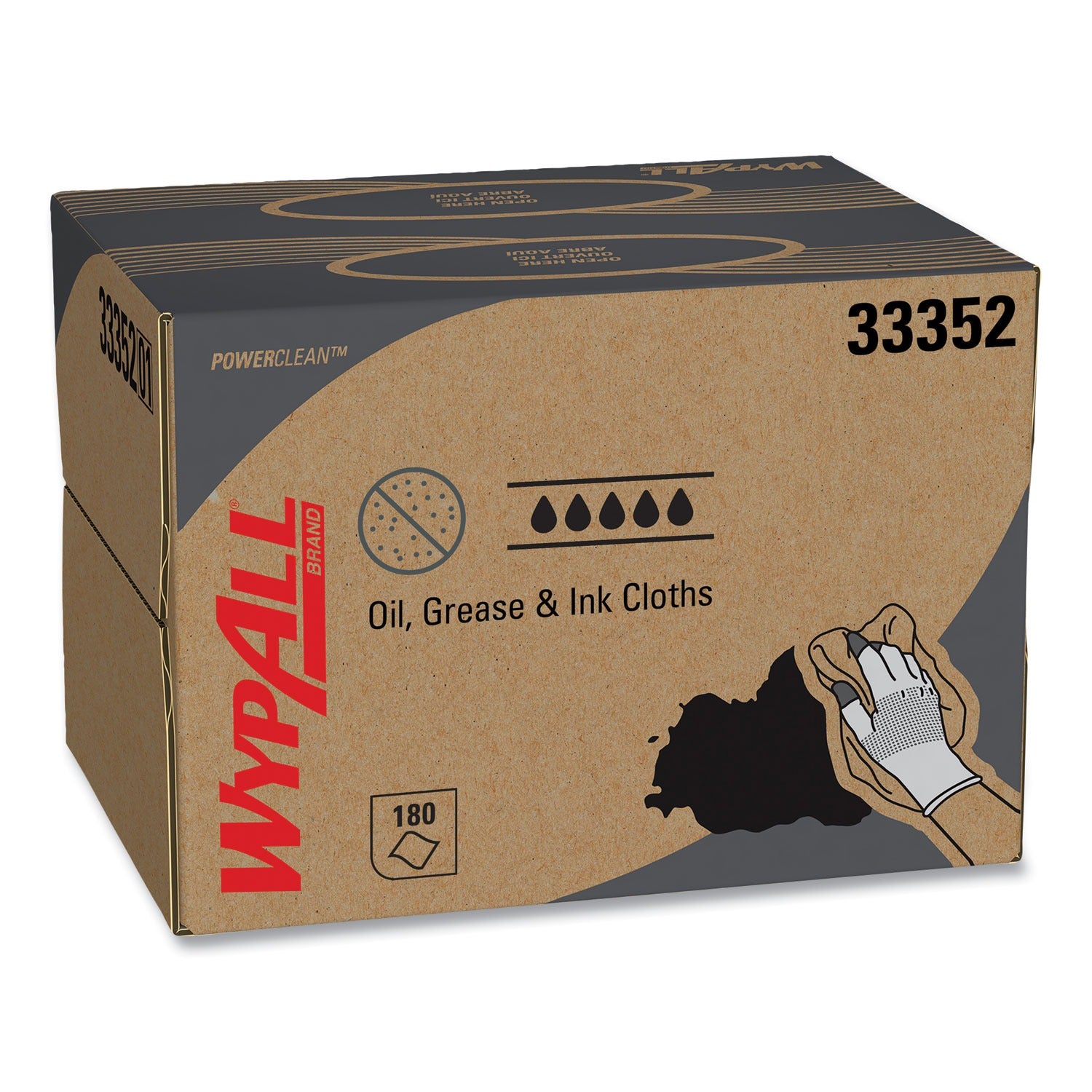 WYPALL Wypall 33352 Dry Wipe Meltblown (12 in x 16 3/4 in / 180 pack)