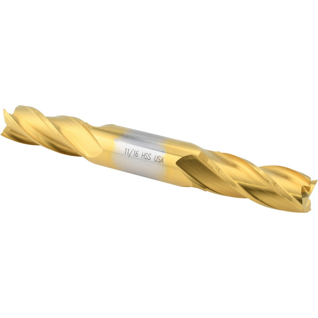 CLEVELAND CONTROLS Cleveland C33089 Square End Mill 11/16 in 4 Flute Hss Tin