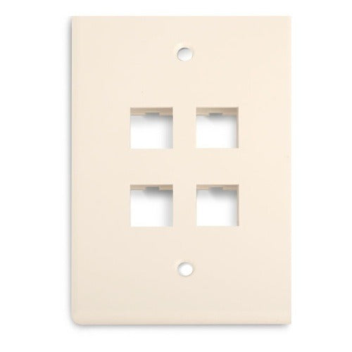 WIREPATH Wirepath MIDI-4-LA 4-port Faceplate Light Almond