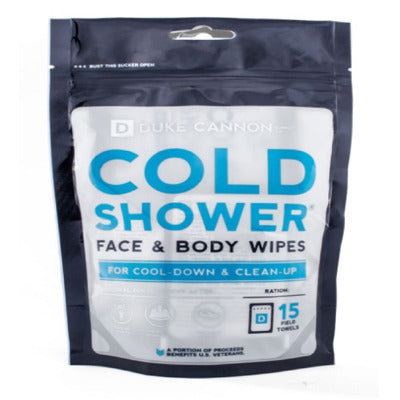 DUKE CANNON Duke Cannon TOWELSPOUCH1 Cooling Field Towel Wipes 15 Pack