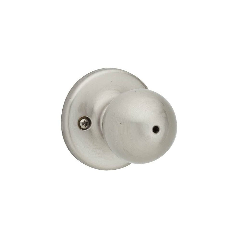 KWIKSET Kwikset 300P-15 Polo Knob Privacy Door Lock Satin Nickel