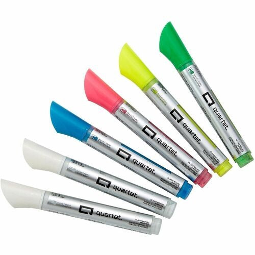QUARTET Quartet QRT79559Q Neon Glass Board Markers Pack of 6