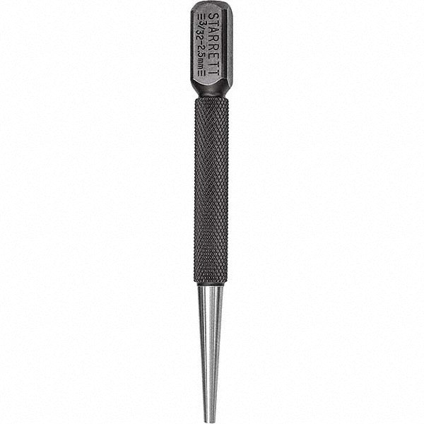 STARRETT Starrett 53031 Nail Punch 3/32 in 4 in Oal Steel