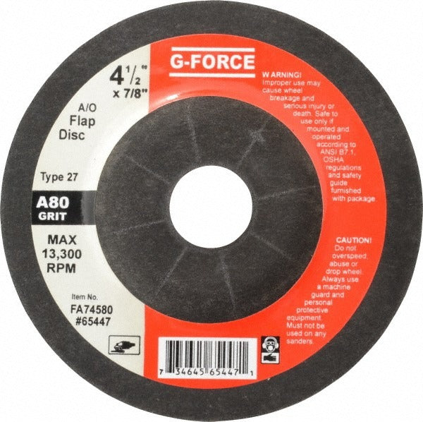 VALUE COLLECTION Value Collection FA4580 Type 27 Grinding Wheel 4-1/2 in 80 Grit