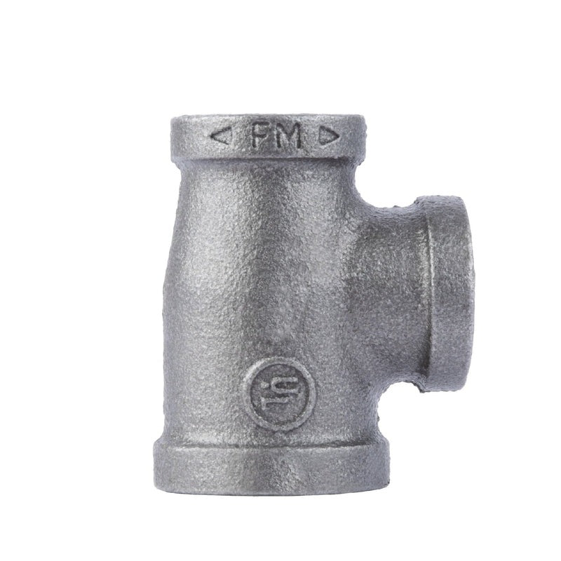 CODA RESOURCES Coda Resources 506247 Black Malleable Iron Reducing Tee