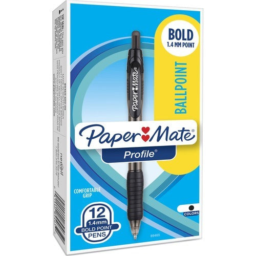 PAPER MATE Paper Mate PAP89465A Ballpoint Pen 1.4mm Bold Black Dozen