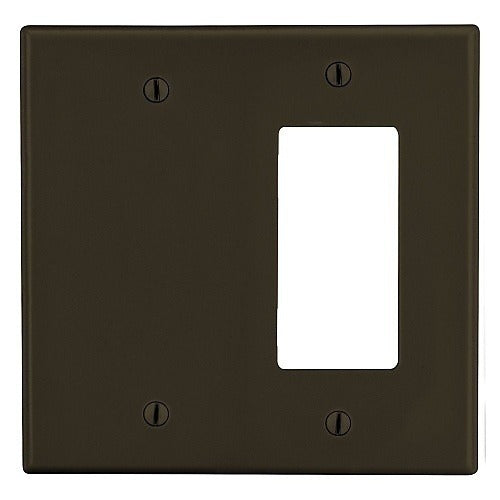 HUBBELL Hubbell Premise Wiring PJ1326 Wallplate 2-gang 1-decorator