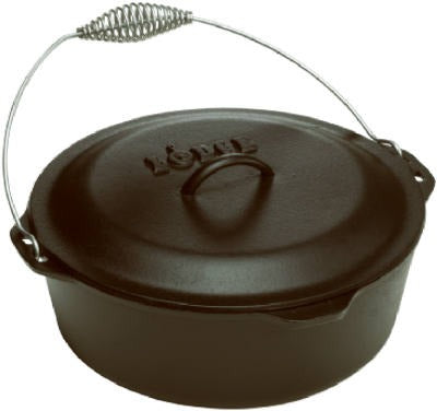 LODGE Lodge Mfg L10DO3 Cast Iron Dutch Oven 7 Qt with Lid