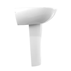 Toto LPT241G#01 Supreme Lavatory and Pedestal with Single Hole, Cotton White