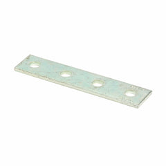 B-Line B341ZN Flat Splice Plate, 4 Holes, 7-1/4 in L x 1-5/8 in W x 1/4 in THK, Strip Steel