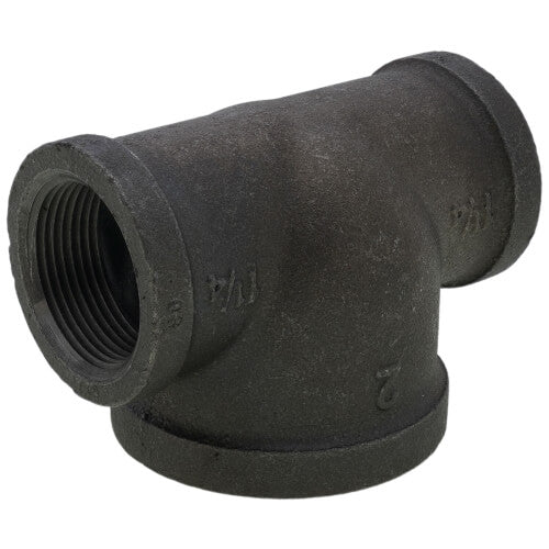 Everflow BMBT1401 Black Bull Head Tee - 1-1/4 x 1-1/4 x 2