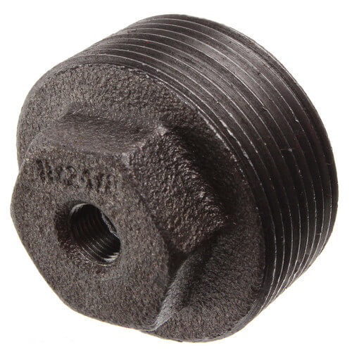 Everflow BMBU1120 1-1/2 x 1/8 Black Hex Bushing