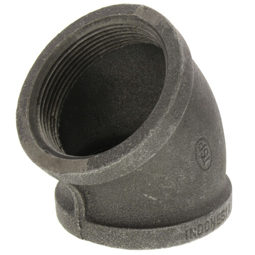 Everflow BMFF0300 3 Black Elbow 45