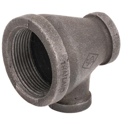 Everflow BMRT1209 | 1-1/2 x 3/4 x 1/2 Black Reducing Tee | Replacement MPN: BLT150-075-050