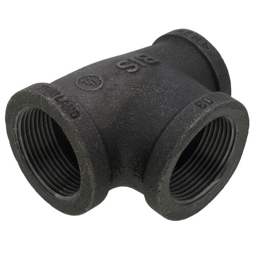 Everflow BMRT1415 | 1-1/4 x 1 x 1-1/4 Black Reducing Tee