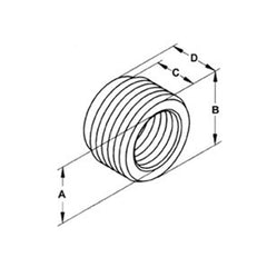 Bridgeport 1164 Bushing, Reducing, Steel, Size 1 1/4 - 1/2 Inch