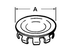 Bridgeport 1692 Knockout Plug, 3/4 Inch, Steel, Electro-Plated Zinc