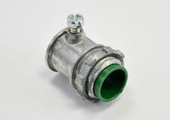 Bridgeport 230-DCI2 Connector, Set Screw, Zinc Die Cast, 105 Degrees C Insulated Throat, Size 1/2 Inch