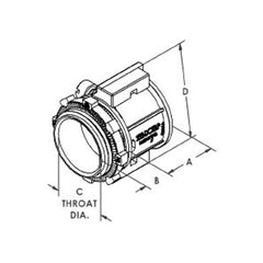 Bridgeport 232-DC2SLP Mighty-Align DC2SLP Slip Connector, Set Screw, Zinc Die Cast, Size 1 Inch