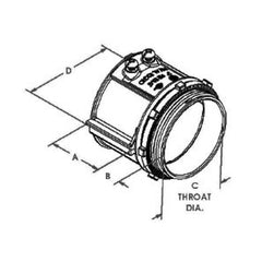 Bridgeport 237-DC2SLP Mighty-Align DC2SLP Slip Connector, Set Screw, Zinc Die Cast, Size 3 Inch