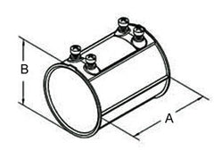 Bridgeport 248-DC EMT Die Cast Set Screw Coupling 3-1/2 Inch