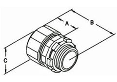 Bridgeport 251-US Connector Compression 3/4in EMT Conduit