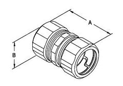 Bridgeport 261-US EMT Compression Coupling 3/4 Inch