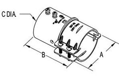 Bridgeport 289-XS 3-1/2 EMT/Rigid to FMC Transition Coupling